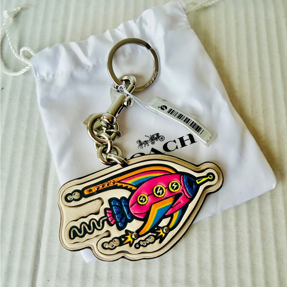 Coach Multicolor Rocket Keychain
